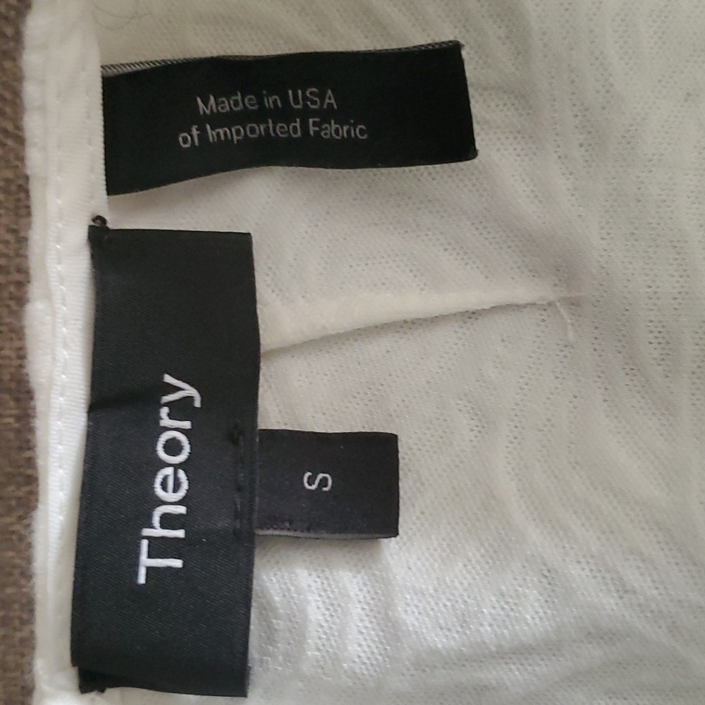 Theory white Peplum   top size s - Picture 13 of 15
